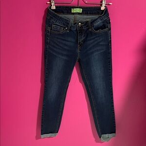 Wax Jean Dark Indigo Ankle Skinny Jeans